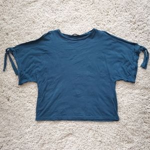 Zara split sleeve t shirt